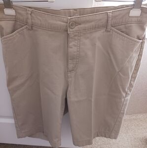 St. John's Bay, khaki, Bermuda shorts, size 16